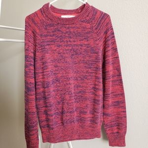 H&M L.O.G.G. Red & Blue Marled Sweater